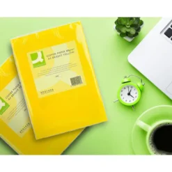 Papel color Q-connect tamaño A4 80g/m2 pack 500 hojas Amarillo intenso