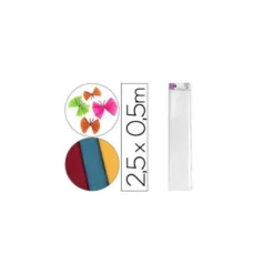 Papel crespon Liderpapel 50 cm x 2.5m 34g/m2 blanco