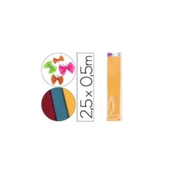 Papel crespon Liderpapel color amarillo oro