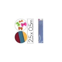 Papel crespon Liderpapel color azul claro