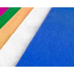 Papel crespon Liderpapel color plata metalizado