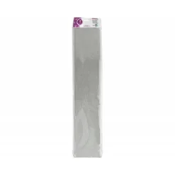 Papel crespon Liderpapel color plata metalizado