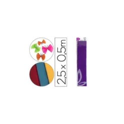 Papel crespon Liderpapel color violeta oscuro