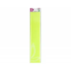 Papel crespon Liderpapel color amarillo fluorescente rollo 50x25cm 34g/m2