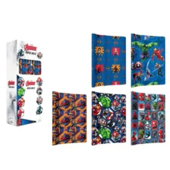 PAPEL DE REGALO BASIKA MARVEL ROLLO DE 70 X 200 CM 60 GR MODELOS SURTIDOS