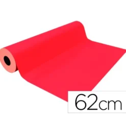 PAPEL DE REGALO BASIKA METALIZADO ROJO BOBINA 62 CM