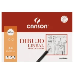 Papel dibujo Canson 160 g/m2 tamaño Din a4 lamina lisa