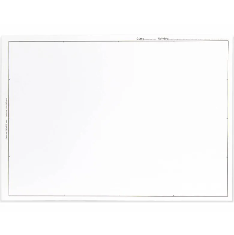 Papel dibujo liderpapel 210x297mm 150g/m2 sin recuadropack de 10