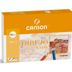 Papel dibujo marca Canson 210x297 mm 130g/m2