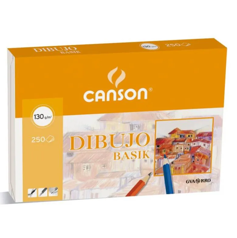 Papel dibujo marca Canson 325x460 mm 130g/m2