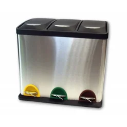 Papelera contenedor Q-connect de 45 L 3 depositos