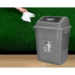 Papelera contenedor Q-Connect plastico de 40 litros