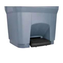 PAPELERA CONTENEDOR Q-CONNECT PLASTICO CON TAPA Y PEDAL 30 LITROS GRIS 395X395X420 MM