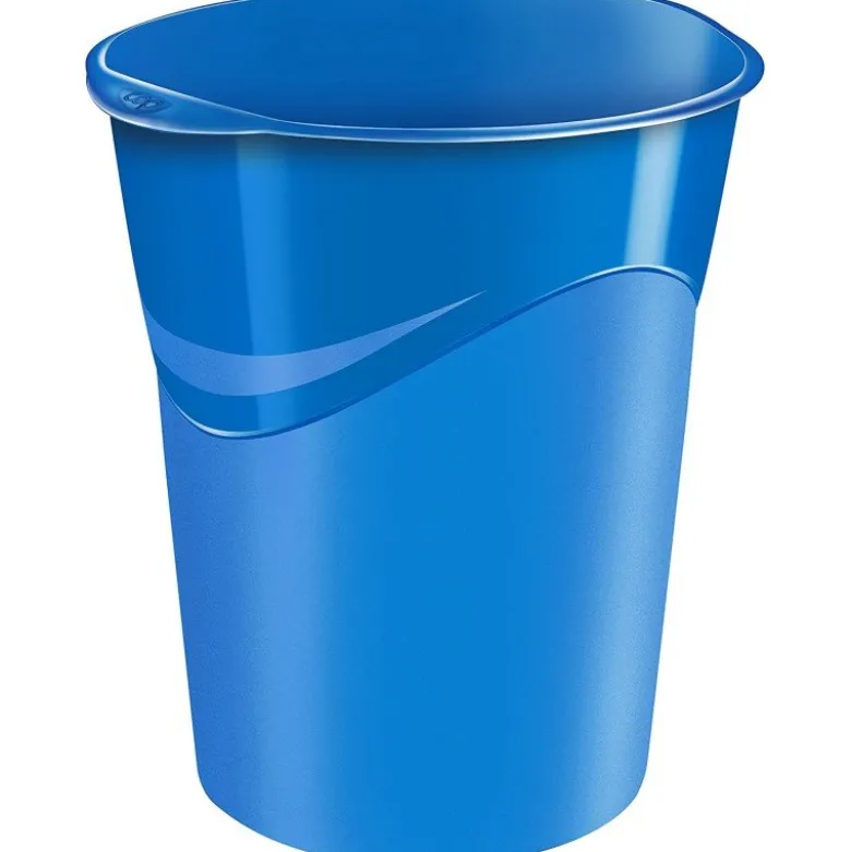 Papelera de plastico Cep Azul de 14 litros