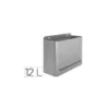 Papelera metalica de pared Sie color gris 32,5 x 28,5 x 12,5 cm