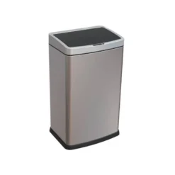 PAPELERA METALICA Q-CONNECT CON SENSOR AUTOMATICO CAPACIDAD 60 LITROS 630X270X400 MM