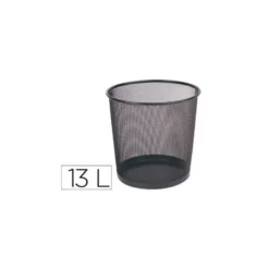 Papelera metalica rejilla Q-Connect de 13 L