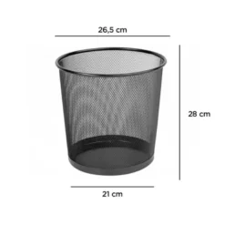 Papelera metalica rejilla Q-Connect de 13 L