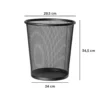 Papelera metalica rejilla Q-Connect de 19 L negro