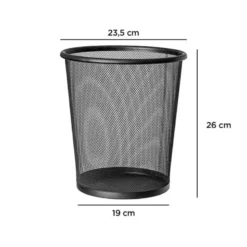Papelera metalica rejilla Q-Connect de 11 L