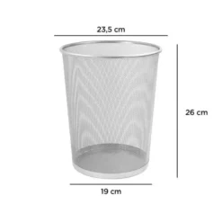 Papelera metalica rejilla Q-Connect de 11 L