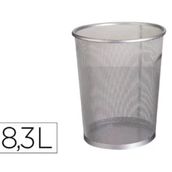 Papelera metalica rejilla Q-Connect de 11 L
