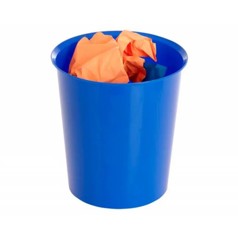 PAPELERA PLASTICO ARCHIVO 2000 ANTIMICROBIANA SANITIZED PLASTICO AZUL 16 LITROS 290X310 MM