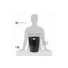 Papelera plastico Exacompta Ecoblack Negro de 15 litros