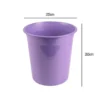 PAPELERA PLASTICO LIDERPAPEL LAVANDA OPACO 13 LITROS 275X285 MM