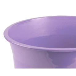 PAPELERA PLASTICO LIDERPAPEL LAVANDA OPACO 13 LITROS 275X285 MM
