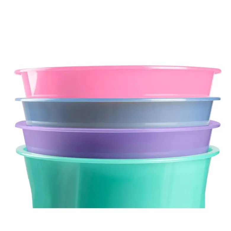 PAPELERA PLASTICO LIDERPAPEL LAVANDA TRANSLUCIDO 13 LITROS 275X285 MM