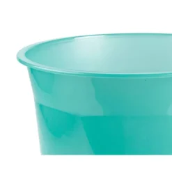PAPELERA PLASTICO LIDERPAPEL MENTA TRANSLUCIDO 13 LITROS 275X285 MM