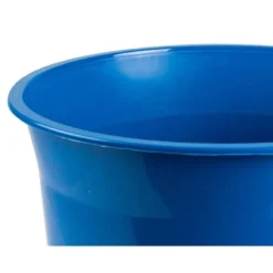 PAPELERA PLASTICO Q-CONNECT AZUL OPACO 13 LITROS