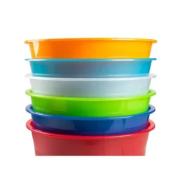 PAPELERA PLASTICO Q-CONNECT AZUL TRANSLUCIDO 13 LITROS