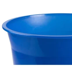 PAPELERA PLASTICO Q-CONNECT AZUL TRANSLUCIDO 13 LITROS