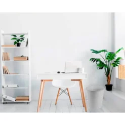 Papelera plastico q-connect gris opaco 13 litros.