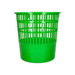PAPELERA PLASTICO Q-CONNECT 15 LITROS COLOR VERDE 285X290 MM