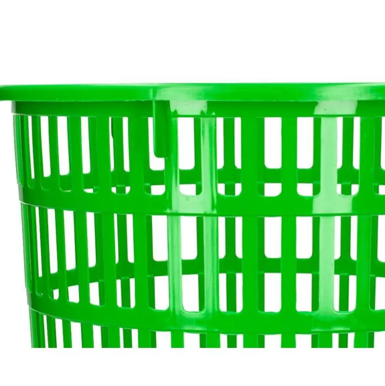 PAPELERA PLASTICO Q-CONNECT 15 LITROS COLOR VERDE 285X290 MM
