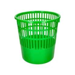 PAPELERA PLASTICO Q-CONNECT 15 LITROS COLOR VERDE 285X290 MM
