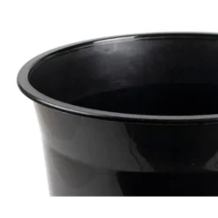 PAPELERA PLASTICO Q-CONNECT NEGRO OPACO 13 LITROS