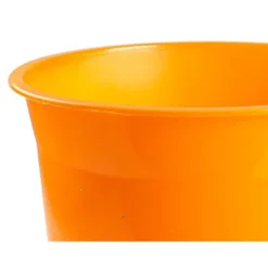 PAPELERA PLASTICO Q-CONNECT NARANJA TRANSLUCIDO 13 LITROS