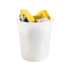 PAPELERA PLASTICO Q-CONNECT TRANSPARENTE 13 LITROS