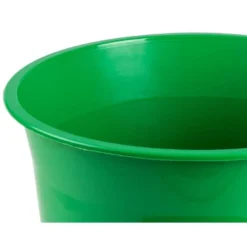 PAPELERA PLASTICO Q-CONNECT VERDE OPACO 13 LITROS