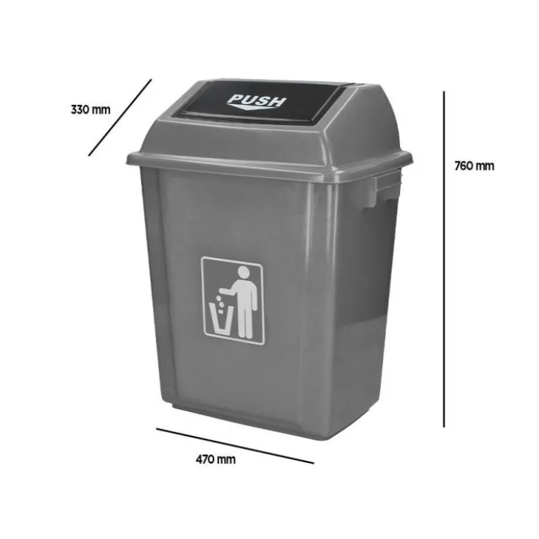 Papelera Q-Connect plastico de 58 litros