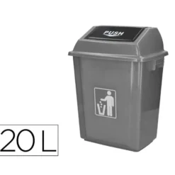 Papelera Q-Connect plastico de 20 litros