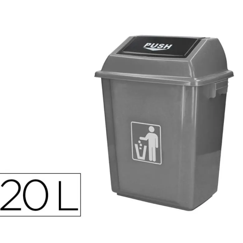 Papelera Q-Connect plastico de 20 litros