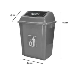Papelera Q-Connect plastico de 20 litros