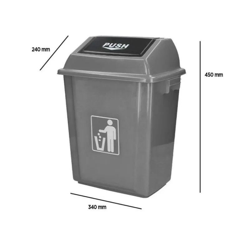 Papelera Q-Connect plastico de 20 litros