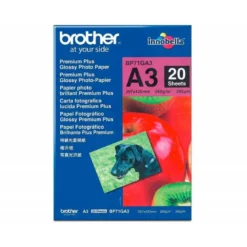 PAPEL FOTO BROTHER BRILLANTE DIN A3 260G/M2 PAQUETE 20 HOJAS