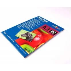 PAPEL FOTO BROTHER BRILLANTE DIN A3 260G/M2 PAQUETE 20 HOJAS